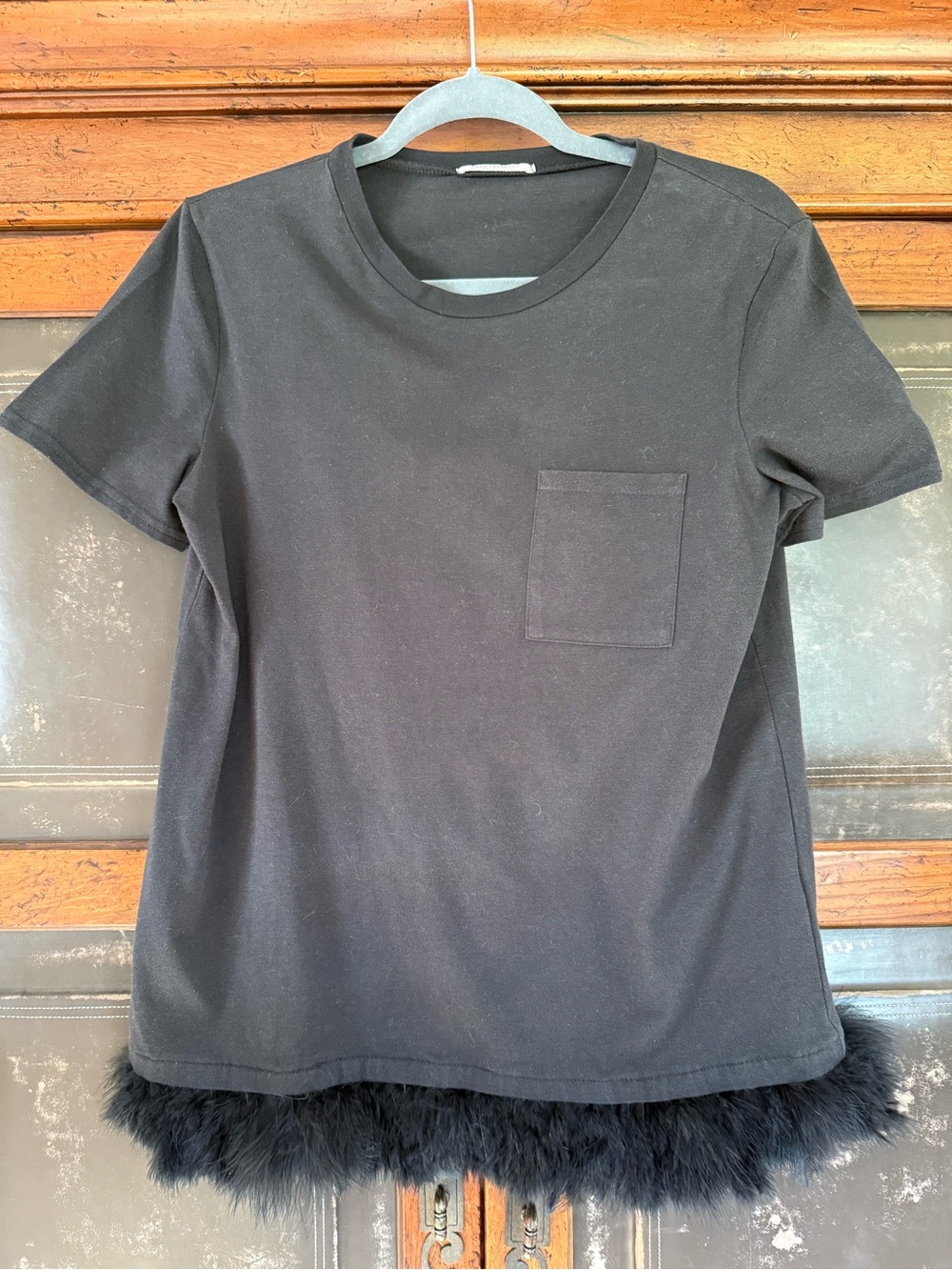 Zara Black Crew Neck Tee